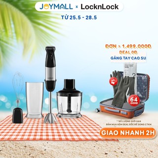 Máy xay sinh tố cầm tay LocknLock Speed Hand Blender EJM559BLK - Hàng chính hãng có thể xay, trộn đa năng - JoyMall