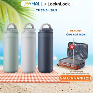 Bình giữ nhiệt LocknLock 475ml Metro Two Way LHC4274 - Hàng chính hãng, có quai xách, đế silicone chống trượt - JoyMall