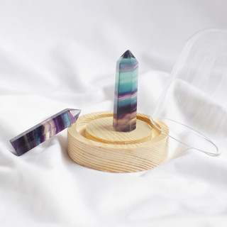 Trụ đá thanh tẩy Fluoirte màu cầu vồng An gem Beauty from unique