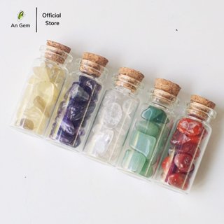 Hũ đá mini thanh tẩy tarot An gem Beauty from unique, tinh thể đá vụn trang trí không gian