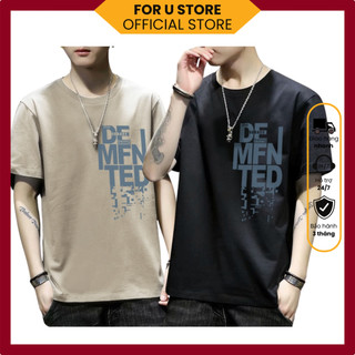 Áo thun DEMF basic, áo phông nam nữ tay ngắn cổ tròn Unisex chất liệu cotton 100% co giãn 4 chiều mềm mại
