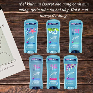 CTS - Gel khử mùi Secret 73g cấp ẩm, dưỡng da nhẹ nhàng GS73