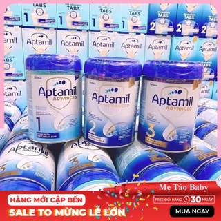 Sữa aptamil advanced của anh lon thiếc 800g số 1,2,3