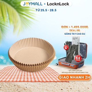 Combo 45 miếng giấy nến nướng bánh nồi chiên không dầu Lock&Lock giúp giảm dầu mỡ, chống dính - JoyMall
