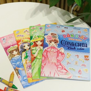 Sách: Combo Dán Giấy Công Chúa