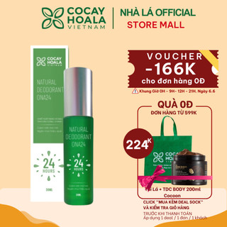 Xịt thơm cơ thể Cỏ Cây Hoa Lá chiết xuất thảo dược, giảm mồ hôi lên đến 24h - Dung tích 30ml
