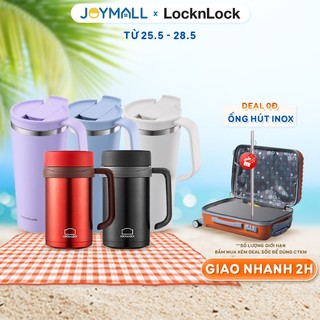 Ly giữ nhiệt LocknLock Coffee 500ml, 600ml, Hàng chính hãng, Có tay cầm, Thép không gỉ 304 - JoyMall