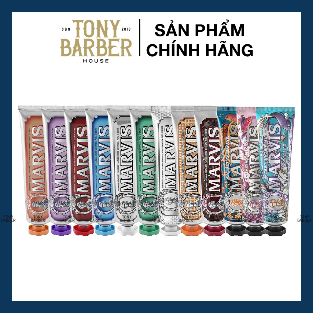 Kem đánh trắng răng cao cấp Marvis 75ml - 85ml