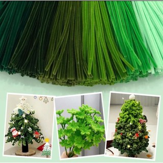 Tone xanh lá - kẽm nhung, kẽm lông, trang trí, làm đồ handmade thủ công