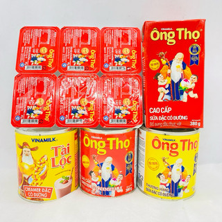 Sữa đặc Ông Thọ Lon Trắng/ Đỏ 380g