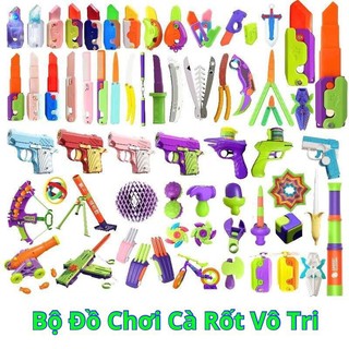 Đồ chơi dao cà rốt vô tri trọng lực giảm stress dao súng cà rốt vô tri m1911 in 3d hot trend 1k 2.0