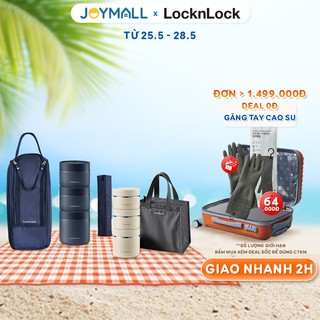 Bộ hộp cơm giữ nhiệt LocknLock Lunch Box LHC8052S01, LHC8052S02, 3 hộp giữ nhiệt, kèm túi, muỗng đũa - JoyMall