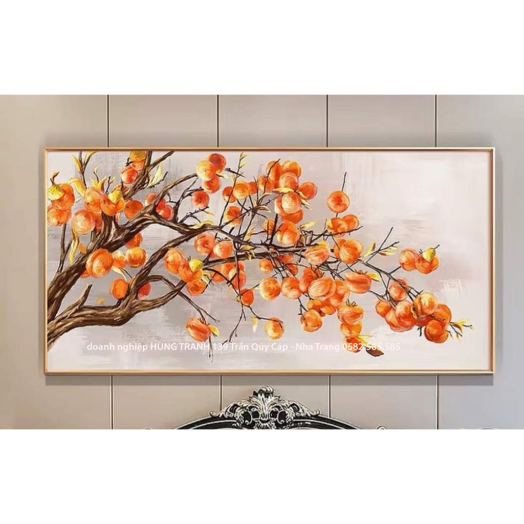 tranh treo tường, cabhf hồng sai quả, tranh canvas, tranh treo phòng khách, tranh decor phòng ngủ