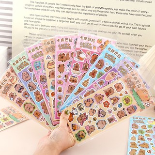 Sticker Hình Dán Lấp Lánh Cinnamoroll Hello Kitty Melody Kuromi Siêu Đáng Yêu changhousen