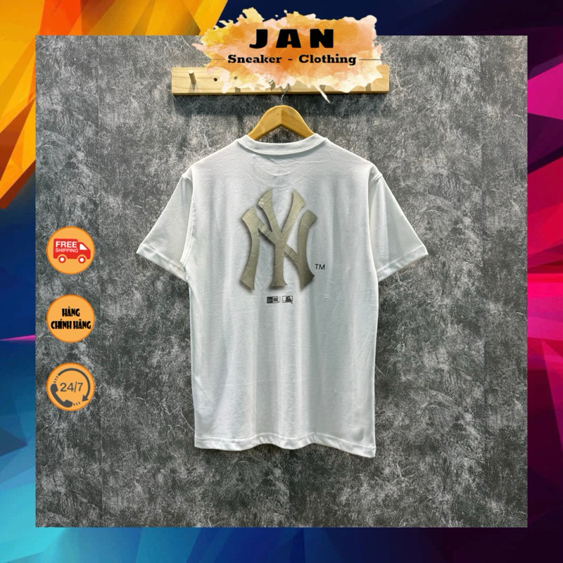 (Auth) Áo Thun NEW ERA NY Shadow Trắng | Jan Shop |