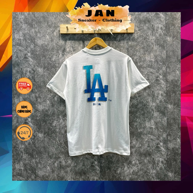 (Auth) Áo Thun NEW ERA LA Shadow Trắng| Jan Shop |