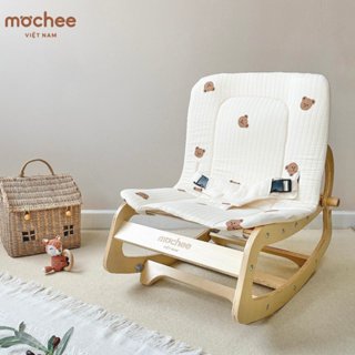 Ghế Gỗ Bập Bênh Mochee Rocking Chair cho bé, Ghế Nằm Rung Trẻ Em