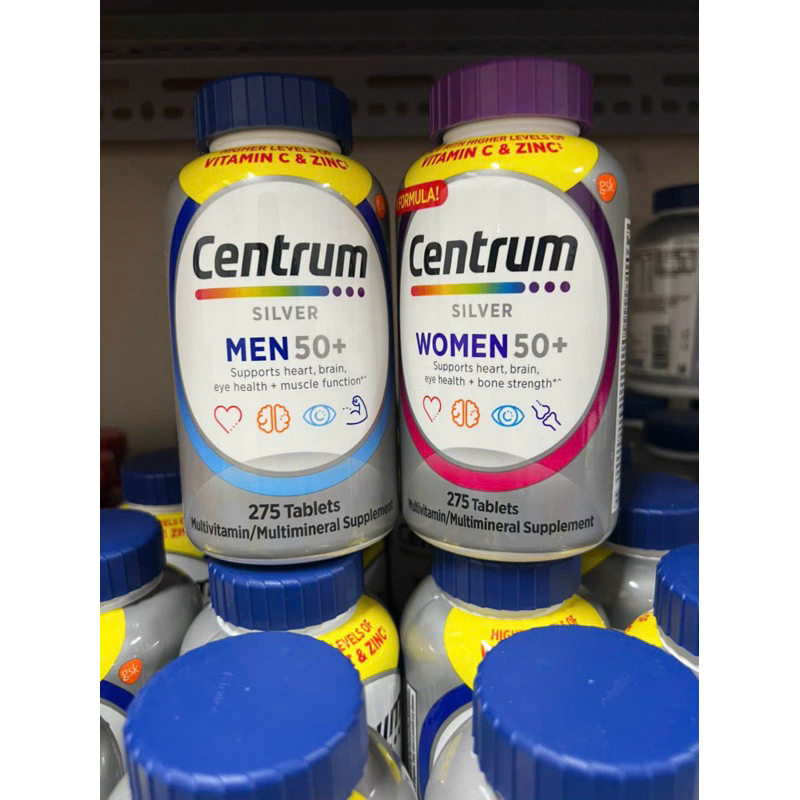 [Date 08/2026] Bổ tổng hợp Centrum Silver Ultra Men's women 50+ 275 viên Vitamin cho đàn ông trên 50