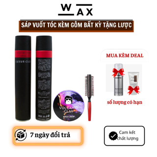 Sáp vuốt tóc nam VCN2 tạo kiểu giữ nếp kèm gôm xịt tóc LUXURIOUS tặng lược