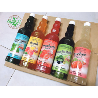 Siro Syrup Thái Lan Pixie Có Đủ Các Mùi Chai 730ml