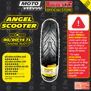 [MTVV] Vỏ lốp xe máy PIRELLI 90/80-14 TL Angel Scooter<END>