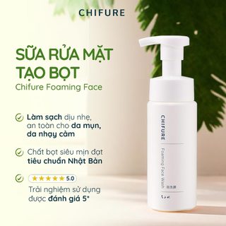 Sữa Rửa Mặt Tạo Bọt Tinh Chất Hương Thảo Dịu Nhẹ Cho Da Nhạy Cảm Chifure Foaming Face Wash 180ml