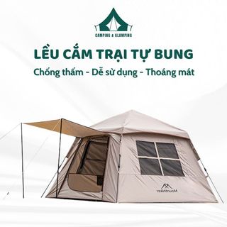 Lều cắm trại có mái che lều tự bung chống mưa chống gió chất lượng cao lều dã ngoại cho 4-5 người