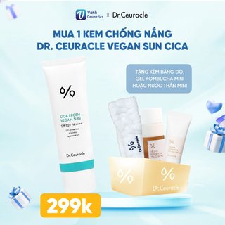 Kem chống nắng thuần chay cica regan vegan sun spf50+ pa++++ dr.ceuracle - vanh cosmetics