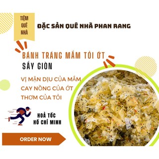   Combo 10 bịch 100g  Bánh Tráng  Mắm Tỏi Ớt SẤY GIÒN  Đặc Sản Phan Rang Siêu Giòn - Đặc sản Phan Rang 