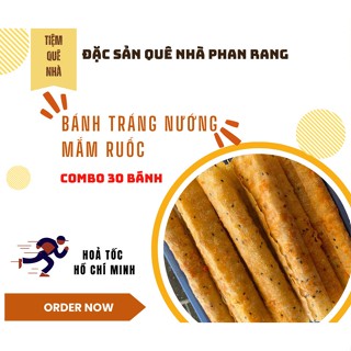 [Combo 30] Bánh tráng nướng mắm ruốc - Đặc sản Phan Rang - ăn vặt,thơm,cay - Tiệm Quê Nhà