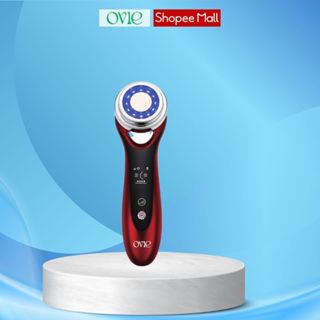 Máy massage mặt đẩy tinh chất OVIE giúp điện di tinh chất, nâng cơ mặt, chăm sóc da mặt và mắt bổ sung Ion