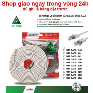 10m đến 50m Dây mạng (cáp lan) Cat5E / Cat6E đúc sẵn 2 đầu RJ45