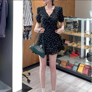 Đầm hoa đắp tà Koko (ảnh thật/ có sẵn)