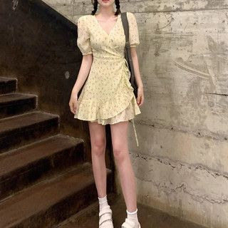 Đầm hoa đắp tà Koko (ảnh thật/ có sẵn)