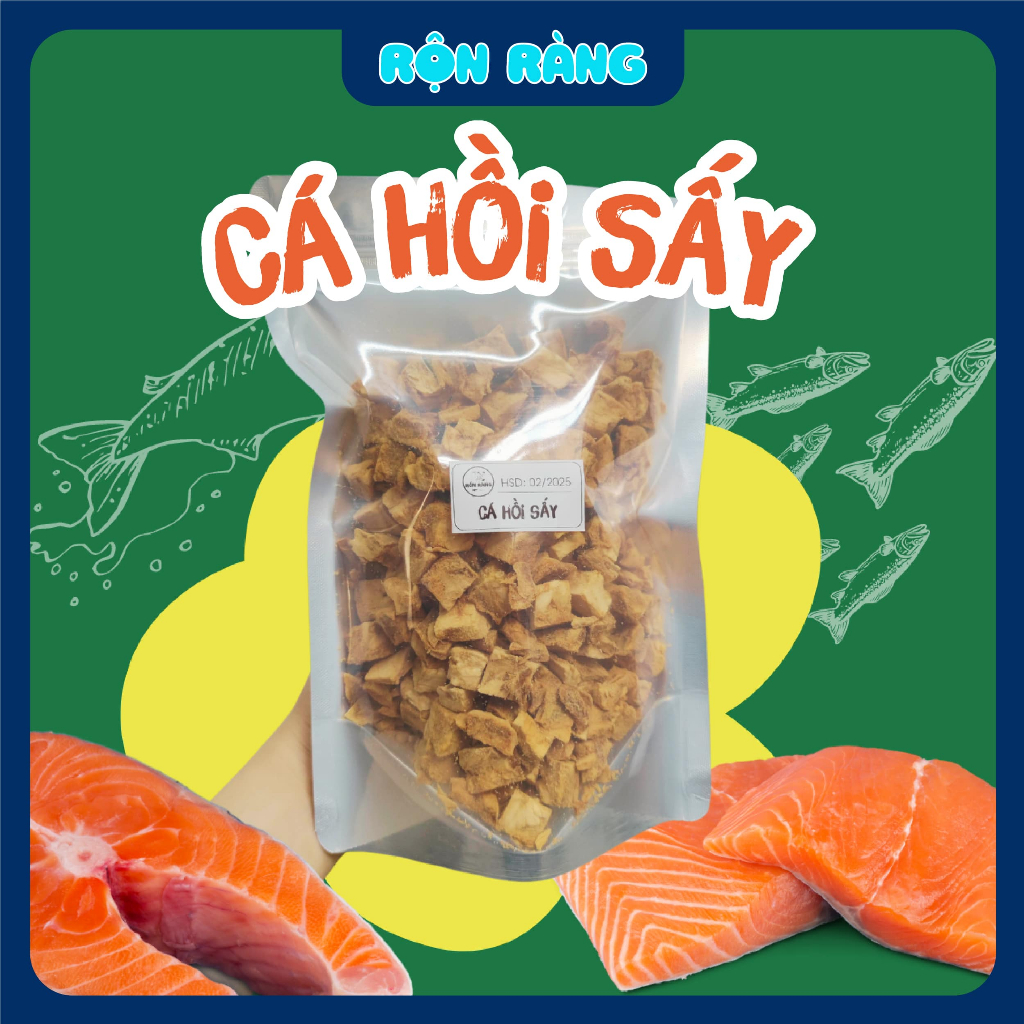 Cá Hồi Sấy Khô Cho Chó Mèo