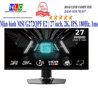 Màn hình phẳng msi g272qpf e2 | 27 inch, 2k, ips, 180hz, 1ms