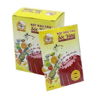 Combo 10 gói bột rau câu Sóc Vàng gói 12g
