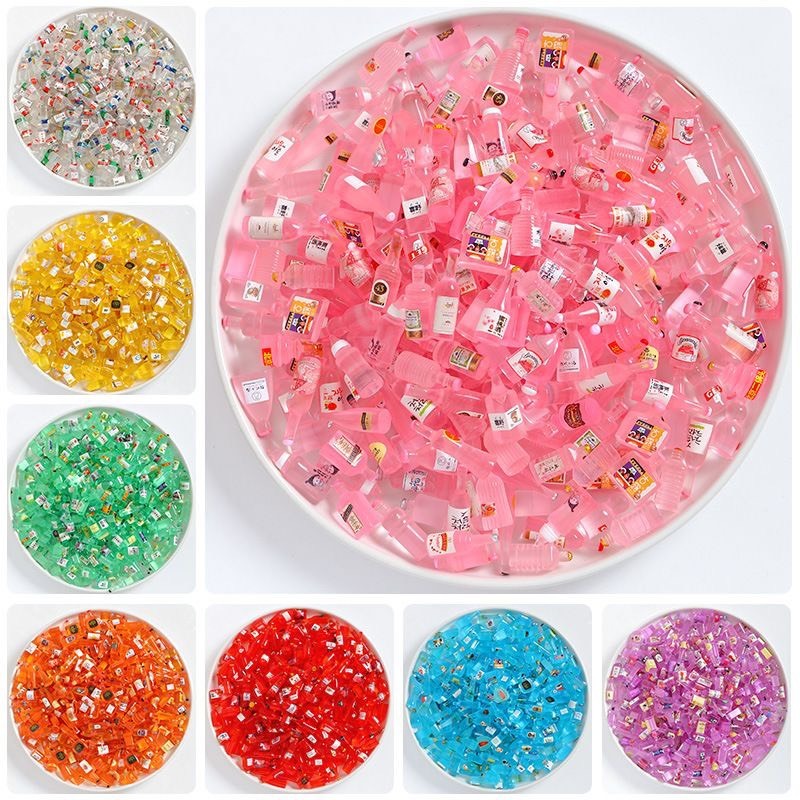 Combo 50 chai nước mini làm đồ handmade, DIY, đồ chơi búp bê
