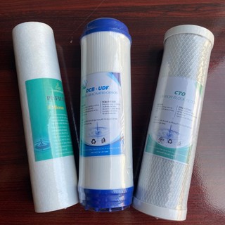 Bộ 3 lõi lọc nước, lõi lọc ro, lõi lọc 3 cấp, lõi lọc số 1 2 3 dùng cho máy lọc nước - dtvshop