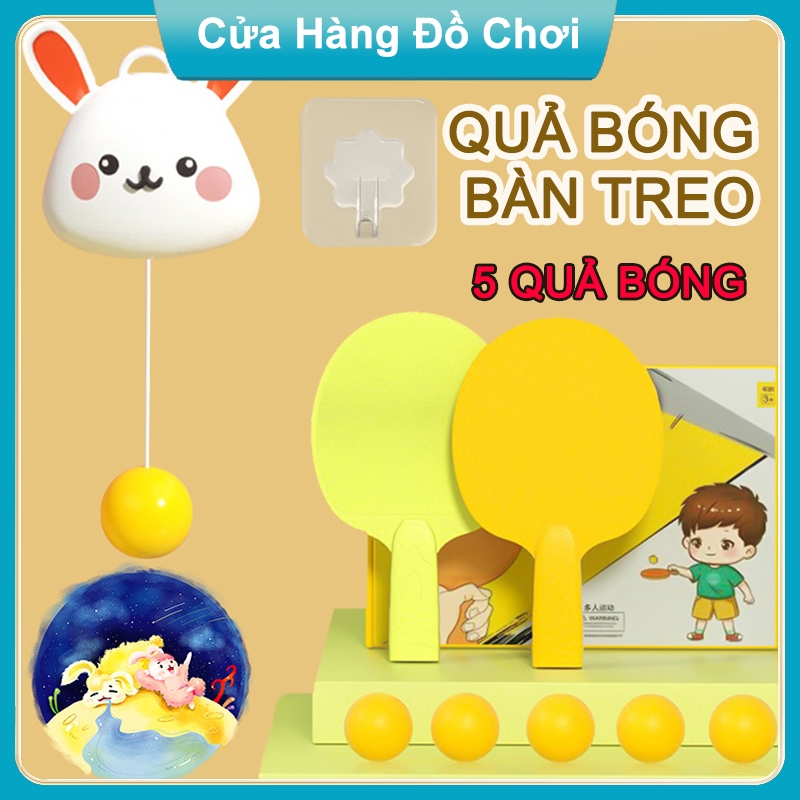 Bộ Đồ Chơi Bóng Bàn Gắn Treo Tường Luyện Tập Đánh Bóng Bàn Vận Động Thể Thao Trong Nhà Tăng Khả Năng Phản Xạ Cho Bé