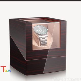 Hộp đựng đồng hồ cơ ,1 xoay W138 hộp lên cót cho đồng hồ tự động bằng gỗ cao cấp