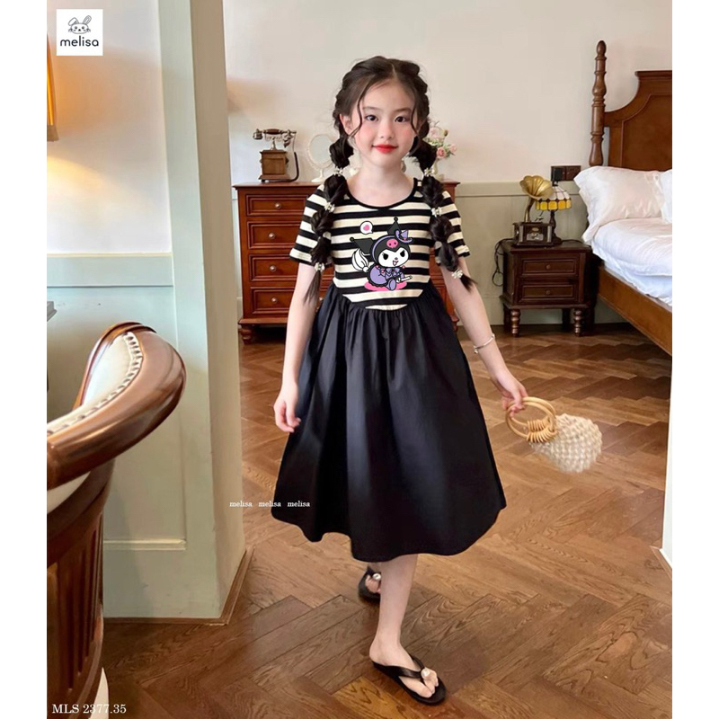 Váy Kuromi kẻ ngang