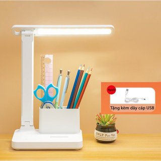 Đèn học để bàn chống cận - đèn học tích điện có 3 chế độ sáng dh13