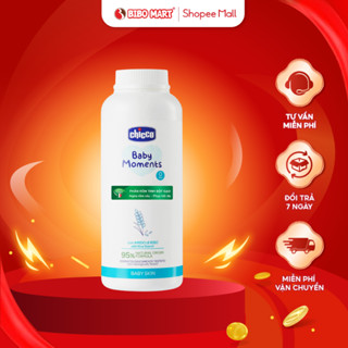 Phấn Rôm Chicco Tinh Bột Gạo An Toàn Cho Bé Hỗ Trợ Da Tổn Thương Do Rôm Sảy Hăm Tã Từ 0 Tháng 150g - Bibomart