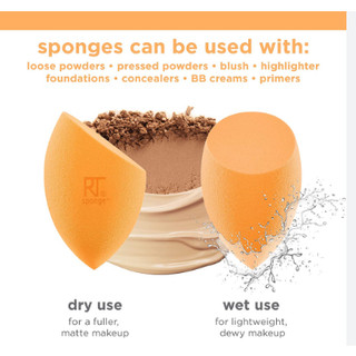Set 2 Mút Cam Real Techniques 2 Pack Miracle Complexion Sponge