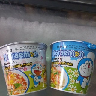 Mì ly mini Doraemon vị hàu sữa phô mai và hải sản chua ngọt 48g