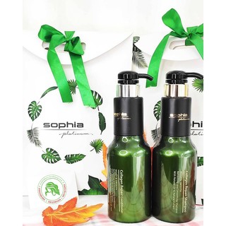 DẦU GỘI VÀ XẢ SOPHIA PLATIUM COLLAGEN REPAIR 500ML