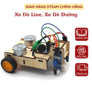 Xe Dò Line, Xe Dò Đường - Đồ Chơi Stem - Đồ Chơi Mô Hình - Đồ Chơi Lắp Ráp