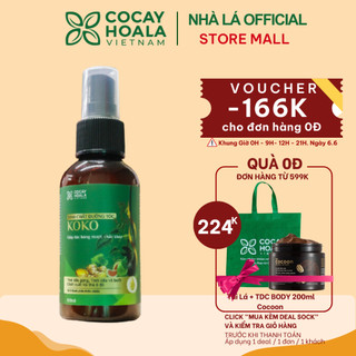 Tinh chất dưỡng tóc KOKO Cỏ Cây Hoa Lá - Ngăn rụng tóc - Kích thích mọc tóc - Giúp tóc mềm mượt - dung tích 100ml
