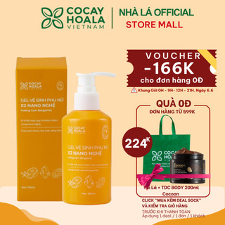 Dung dịch vệ sinh phụ nữ Gel X2 Nano Nghệ Đào Cỏ Cây Hoa Lá - Giảm Ngứa Hồng se khit - Dung tích 150 ml